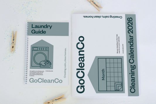 Cleaning Calendar 2026 + Laundry Guide Bundle (Hard Copy)